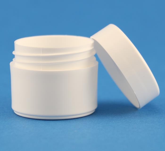 10ml White Low Profile Polypropylene Jar with 30mm Screw Neck